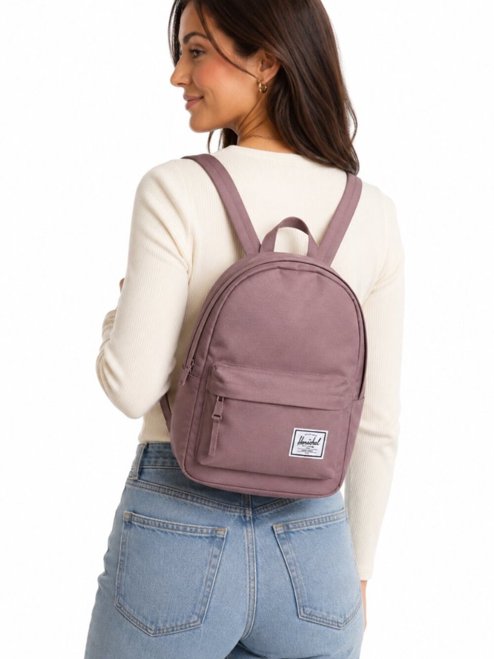 Herschel Mini Backpack Mauve Dusty Rose Pink Classic Casual Travel Bag